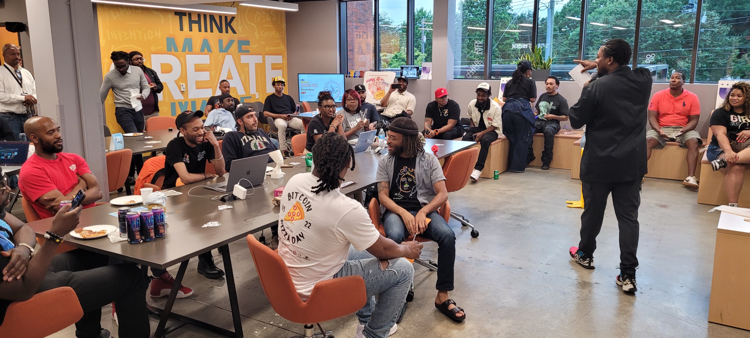 The Atlanta Blockchain Center community together
