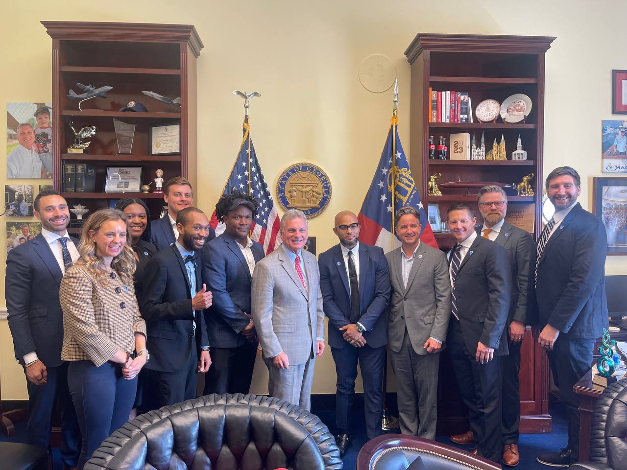 ABC team meeting with Georgia legislators at the State Capitol