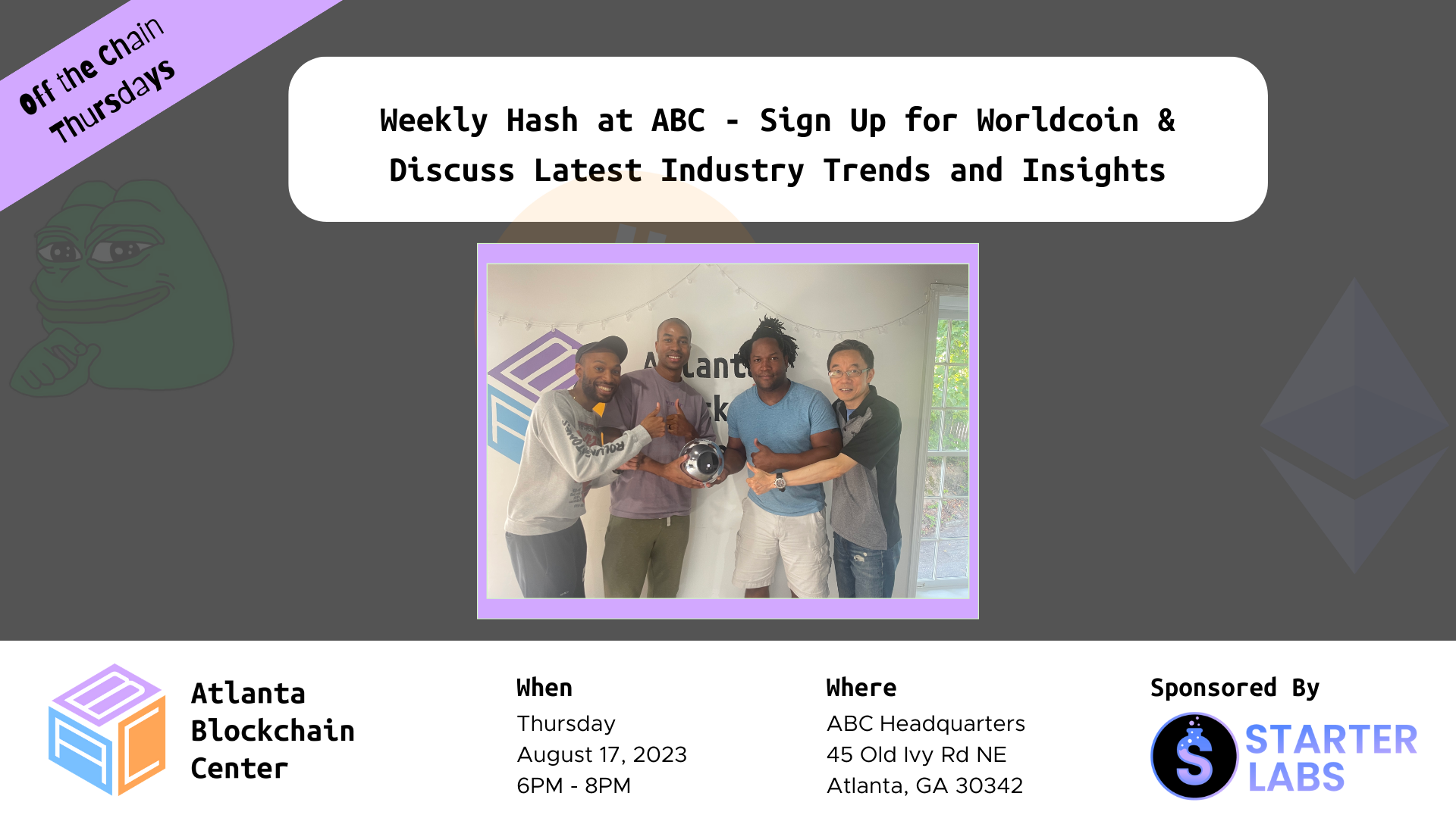 Weekly Hash @ABC – Sign Up for Worldcoin, Discuss Latest Trends & Insights