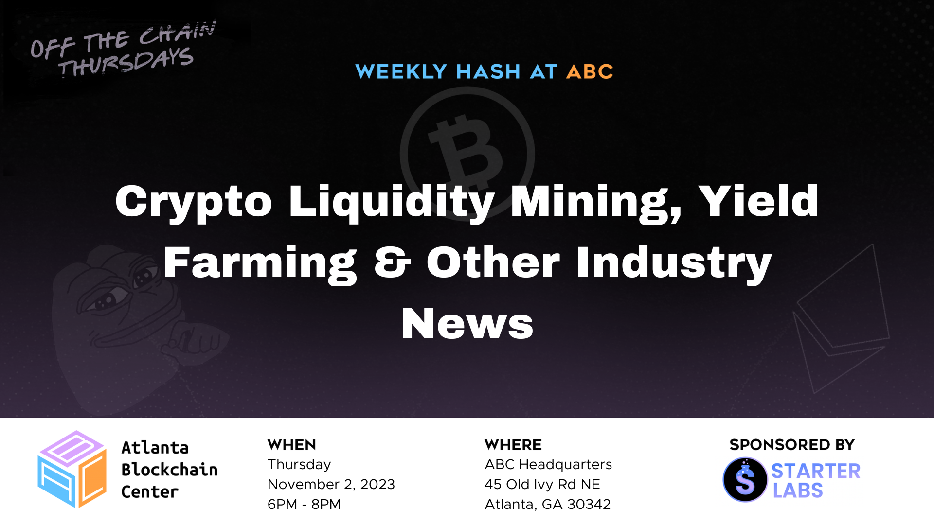 Weekly Hash @ ABC – Crypto Liquidity Mining, Yield Farming & Other Industry News